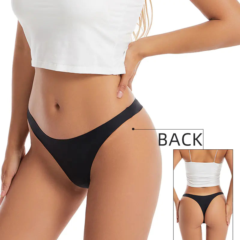 Seamless Ice Silk T-Back Women's Underwear (Summer)