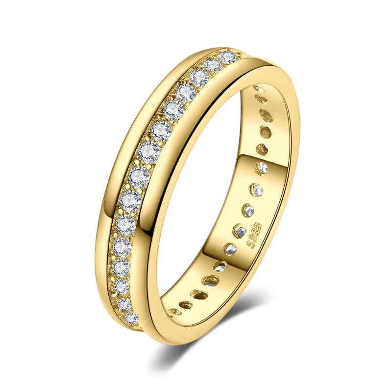 Alliances plaqué or jaune 14 carats