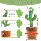 Rechargeable Dancing Cactus Plush Toy for Kids-3