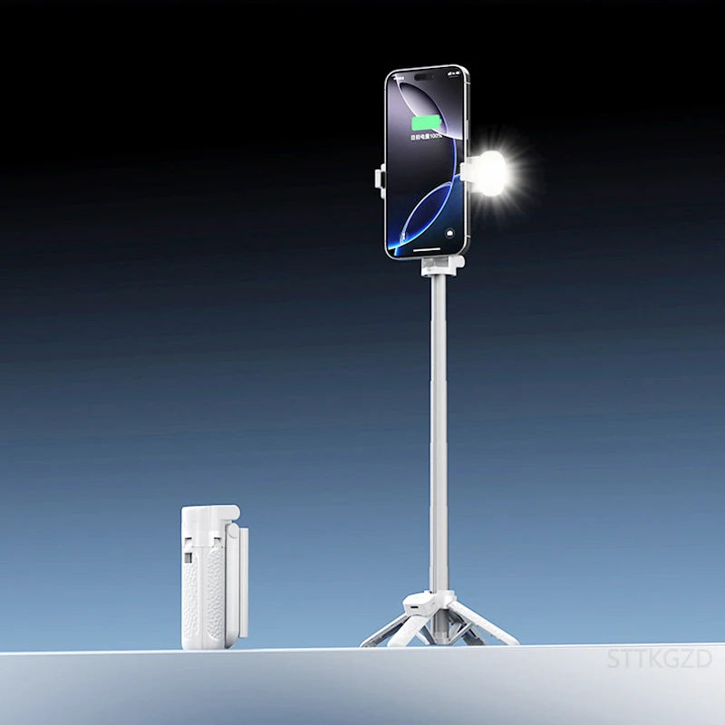 Super Mini Selfie Stick Portable Phone Holder Shooting Aid Versatile Integrated Design Bluetooth Remote For Live Broadcas