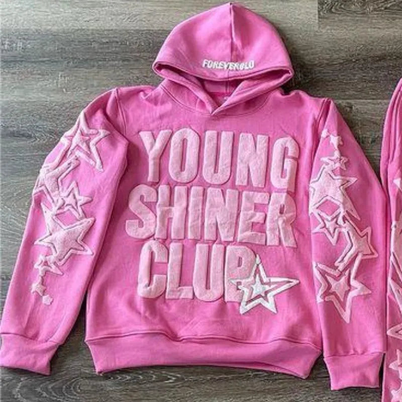 2024 Retro Hoodie Women Harajuku Long Sleeve Oversized Sweatshirt Hip Hop Loose Pocket Hooded Jacket Coat Streetwear Y2k clothes