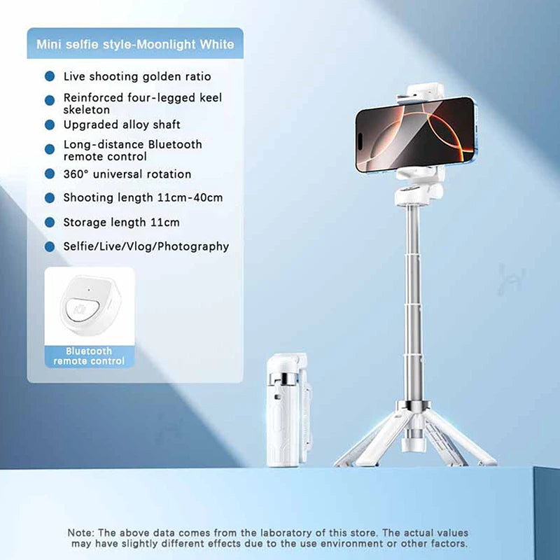 Super Mini Selfie Stick Portable Phone Holder Shooting Aid Versatile Integrated Design Bluetooth Remote For Live Broadcas