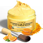 Vitamin C Exfoliating facial mask Turmeric Exfoliating facial mask Improve Pore Deep Cleaning facial mask   Apply facial mask