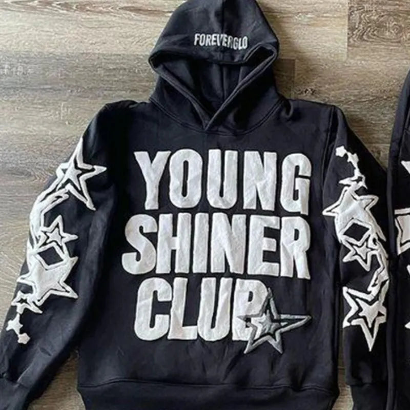 2024 Retro Hoodie Women Harajuku Long Sleeve Oversized Sweatshirt Hip Hop Loose Pocket Hooded Jacket Coat Streetwear Y2k clothes