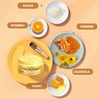 Vitamin C Exfoliating facial mask Turmeric Exfoliating facial mask Improve Pore Deep Cleaning facial mask   Apply facial mask