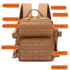 9L Tactical Sport Backpack Bug Out Bag Khaki-3