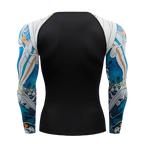 Gym Tight Tops Men's O-Neck Tees Quick Dry Compression Sports Long-Sleeved Fitness Wear Spring And Autumn Casual Running T-shirt