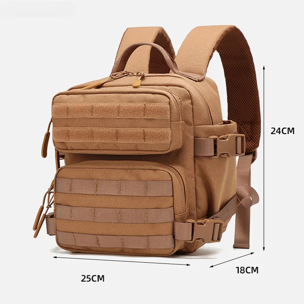 9L Tactical Sport Backpack Bug Out Bag Khaki-1