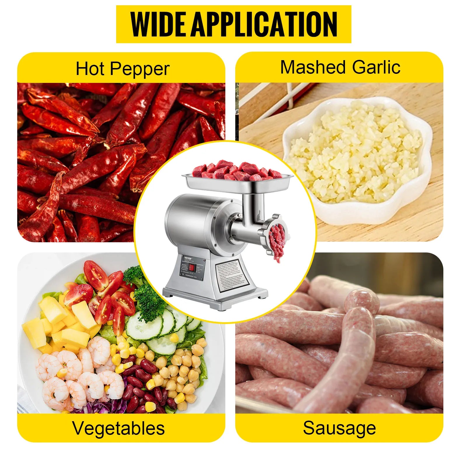 250 Kg/H Electric Meat Mincer Chopper-1