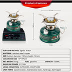 Camping Gasoline Stove with Silencer Green-1