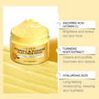 Vitamin C Exfoliating facial mask Turmeric Exfoliating facial mask Improve Pore Deep Cleaning facial mask   Apply facial mask