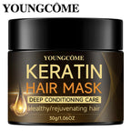 Keratin Hair Mask Moisturizer Conditioner Soft Smooth Frizz Damaged Hair Care Repair Damaged Hair Restore Shine Hair Mask
