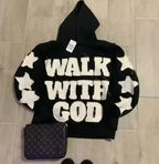 Y2K New Zipper Hoodie Men American Retro Washed Letter Printed Sportswear High Street Gothic Fashion Loose Top Unisex Clothing