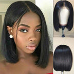 Short Brazilian Remy Bob Hair Wig-0