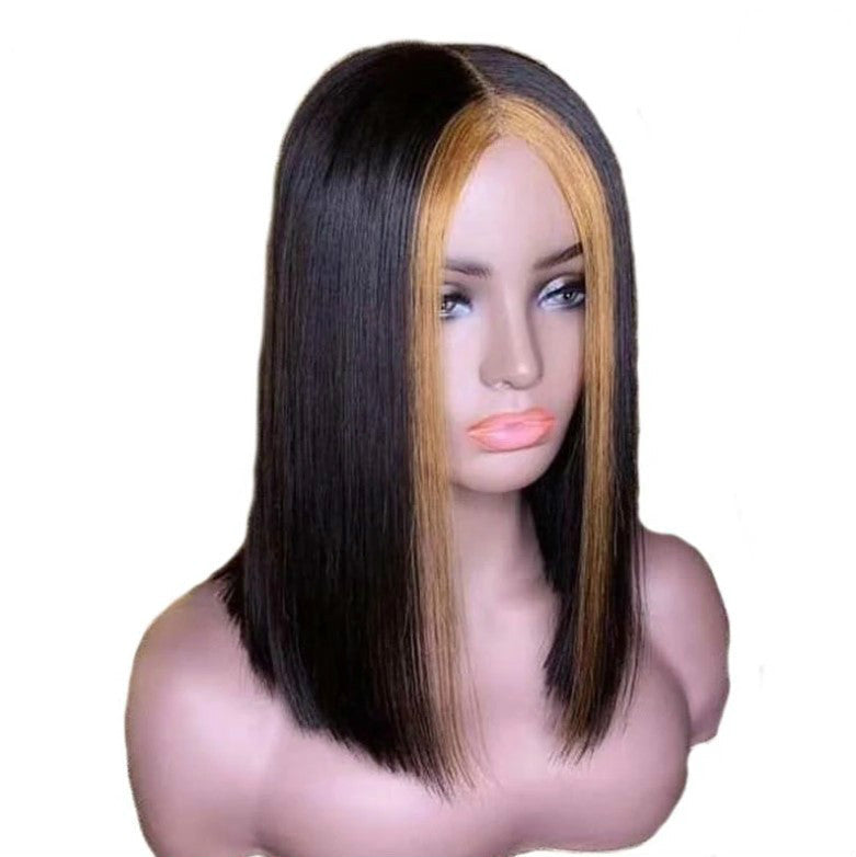 Short Straight Human Hair Wig-2