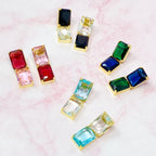 Boucles d'Oreilles Princess à Double Joyaux