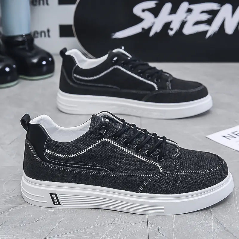 Men's Spring 2024 Casual Canvas Shoes for Work