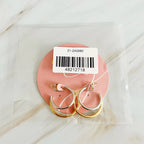 Boucles d'Oreilles Hoop Bicolores