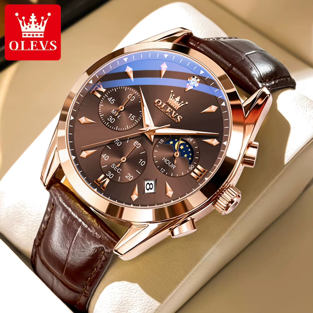 3609 Men'S Watch High Quality Multi Functional Waterproof Luminescent Quartz Watch Luxury Brand Men'S Watch Montre Homme