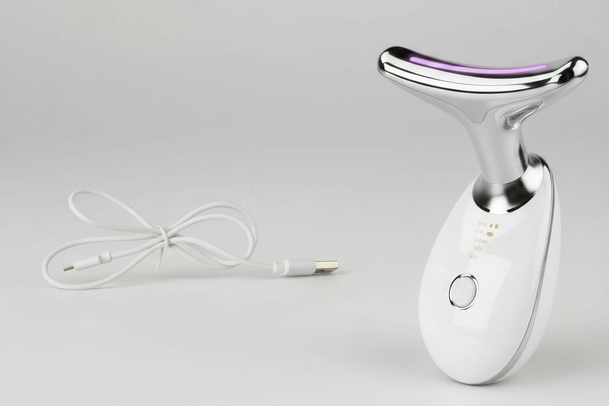 EMS Thermal Neck Lifting And Tighten Massager Electric Microcurrent Wrinkle Remover