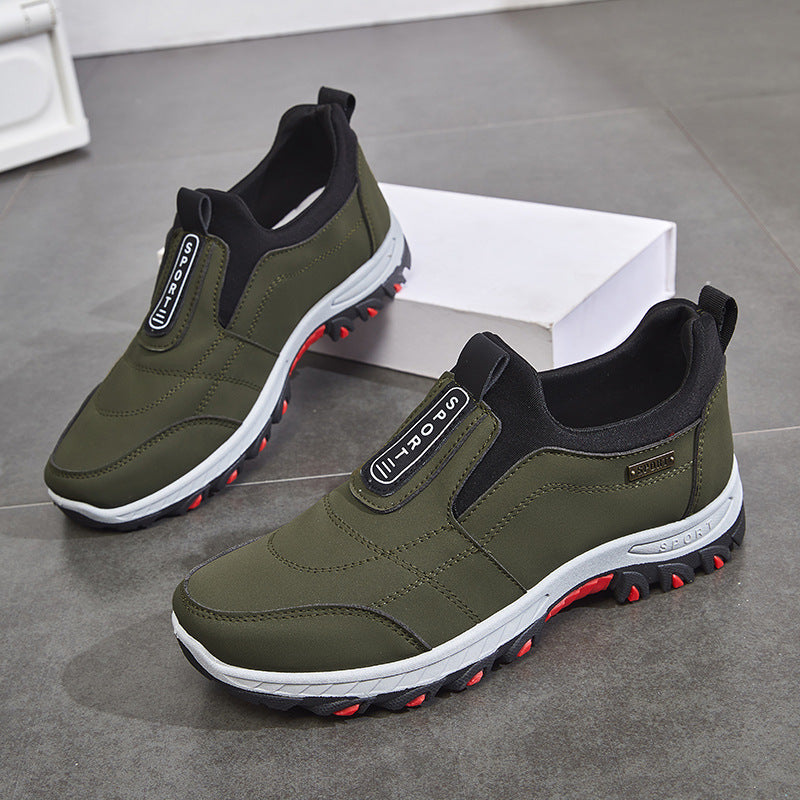 Men's Shoes Autumn And Winter Slip-on Lazy Shoes Non-slip Walking Shoes Soft Bottom Lightweight Sneaker