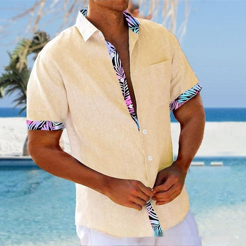Chemise décontractée à manche 3D