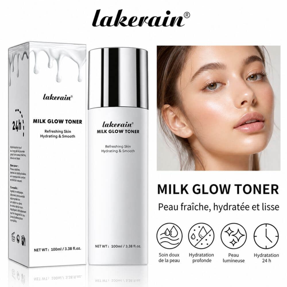 Lakerain Milk Toner Hydratant Visage Effet Glow