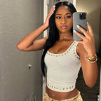 I-shaped Vest Square Collar Hot Girl Casual Top