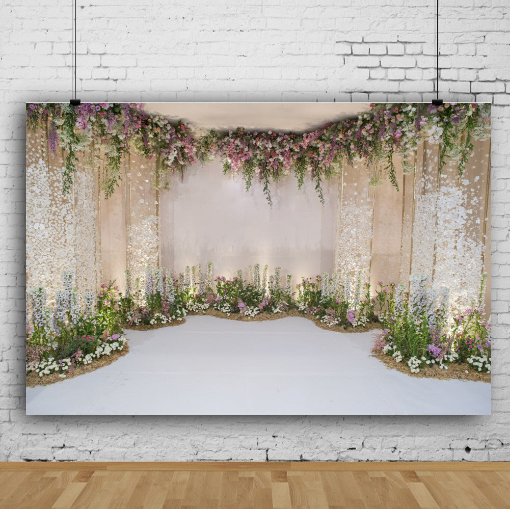 Beautiful Wedding Rose Wall Themed Photography Photographic Background Cloth