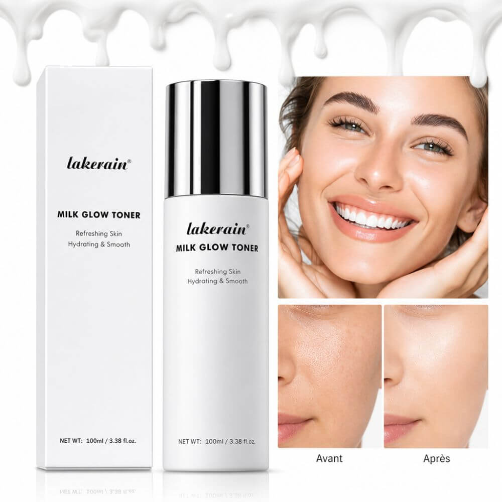 Lakerain Milk Toner Hydratant Visage Effet Glow