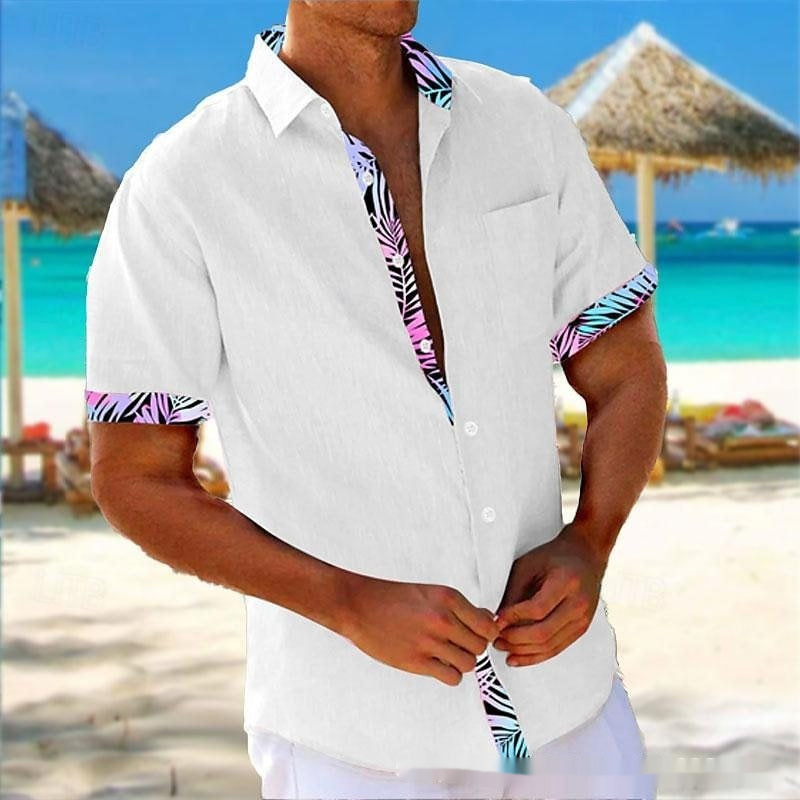 Chemise décontractée à manche 3D