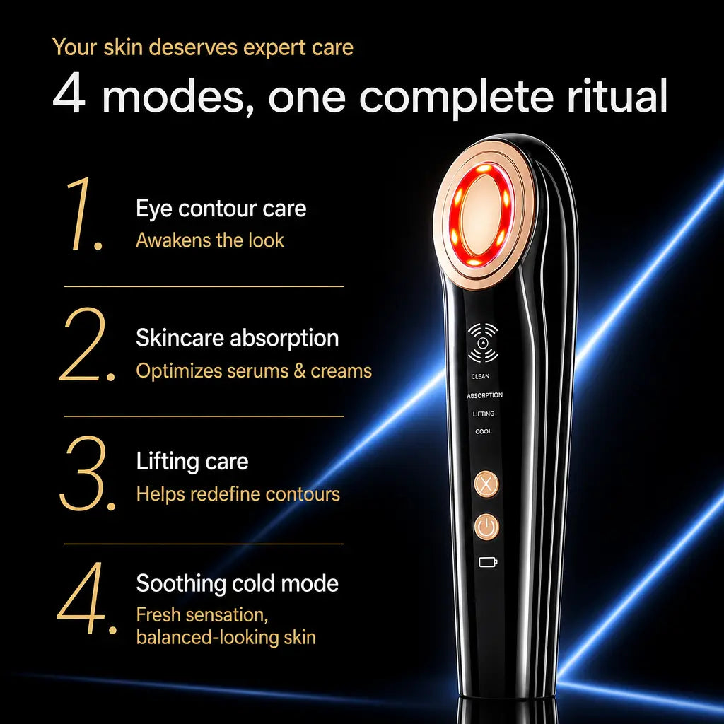 Appareil Lifting Facial Microcourant RF – Lumière Rouge Anti-Âge