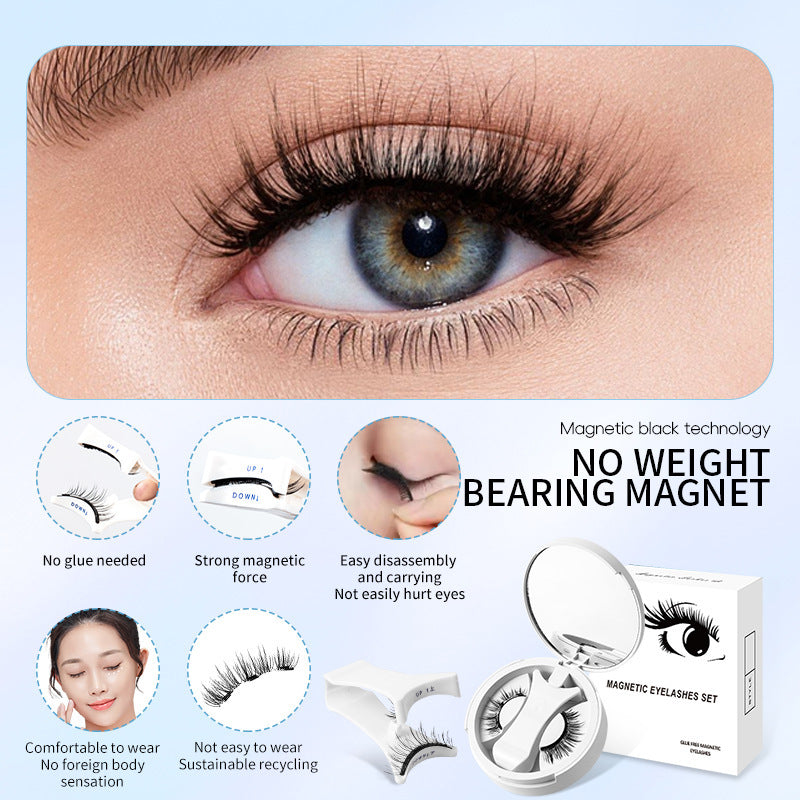 Faux cils avec box magnétique