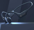 True Bone Conduction Earphone Open Ear Wireless Sport Headphones - Blue-1