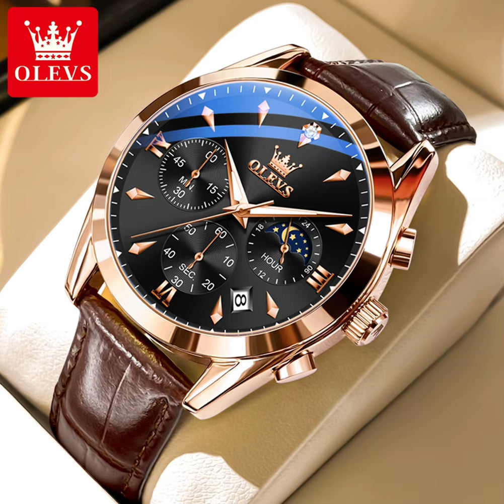 3609 Men'S Watch High Quality Multi Functional Waterproof Luminescent Quartz Watch Luxury Brand Men'S Watch Montre Homme