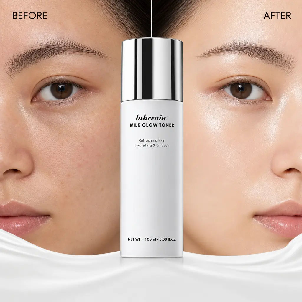 Lakerain Milk Toner Hydratant Visage Effet Glow