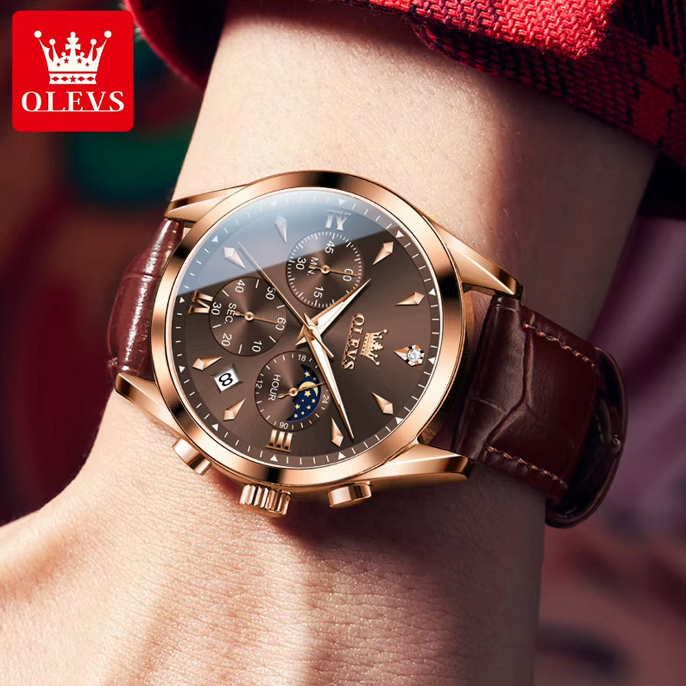 3609 Men'S Watch High Quality Multi Functional Waterproof Luminescent Quartz Watch Luxury Brand Men'S Watch Montre Homme