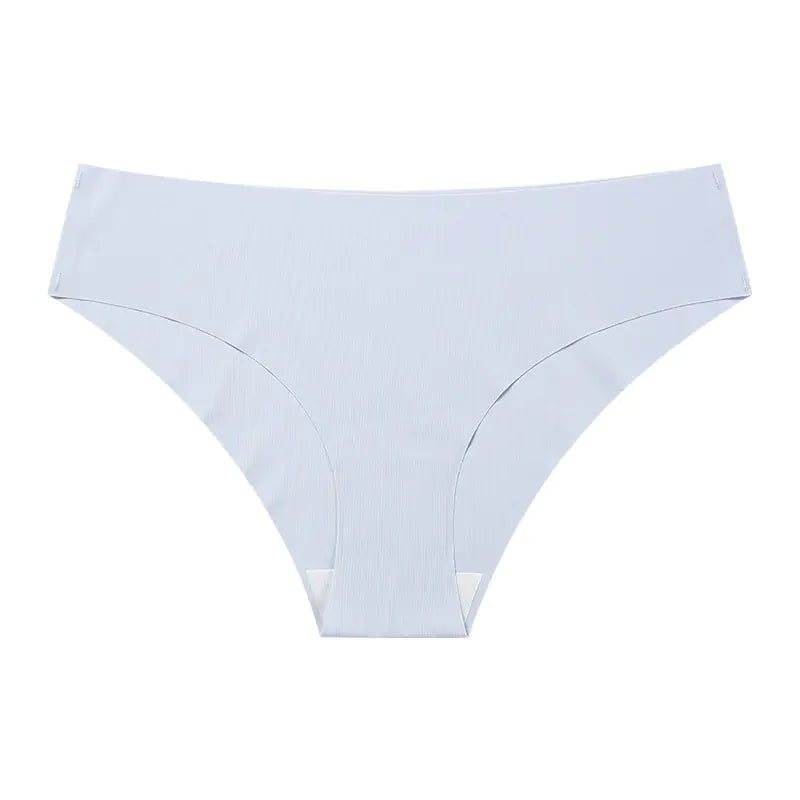 Seamless Ice Silk Women's Underwear - Plus Size Cotton Triangle