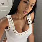 I-shaped Vest Square Collar Hot Girl Casual Top