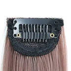 60Cm Hair Extension Clip in Hairpiece Long Straight Hanging Ear Wig Clip Synthetic Hair Extensions Accessories Hairpiece Hairpin