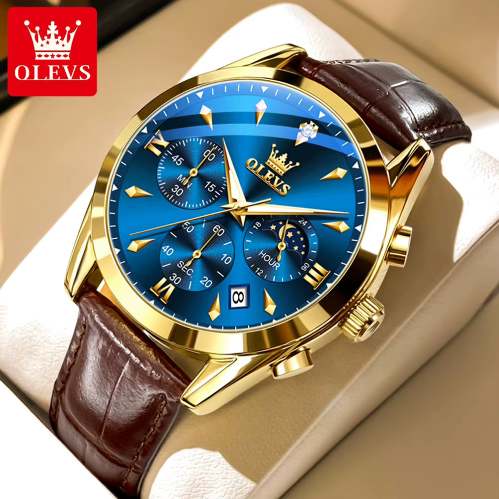 3609 Men'S Watch High Quality Multi Functional Waterproof Luminescent Quartz Watch Luxury Brand Men'S Watch Montre Homme