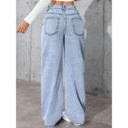 Sweet And Spicy Style High Waist Straight Jeans