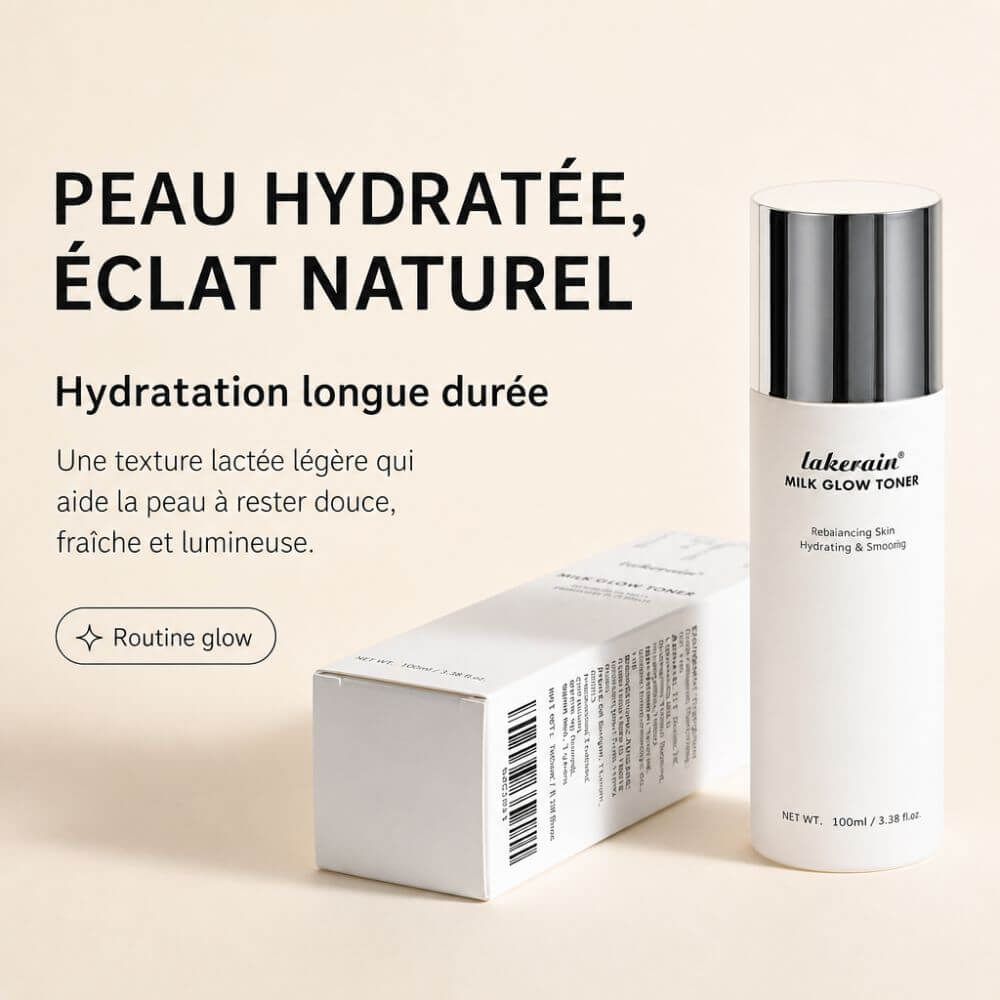 Lakerain Milk Toner Hydratant Visage Effet Glow
