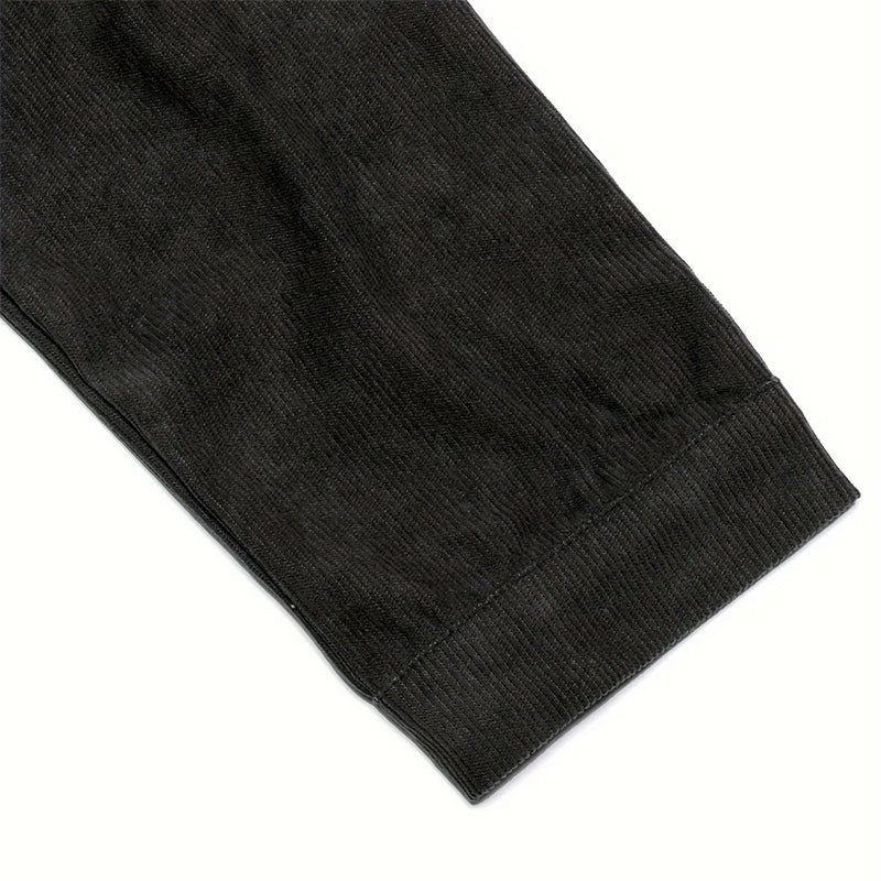 Women'S Corduroy Long Sleeve Jacket - Casual Button-Up Coat with Flap Pockets, Fall & Spring Fashion Outerwear