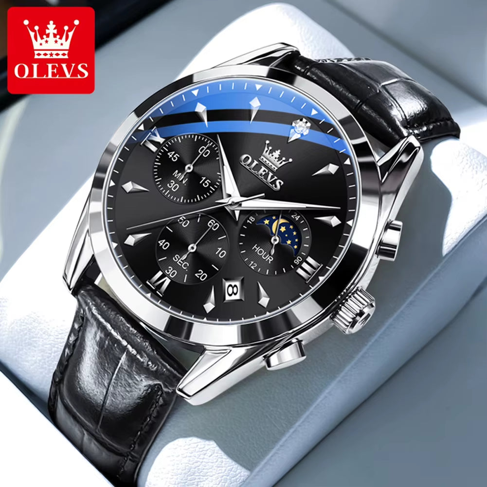 3609 Men'S Watch High Quality Multi Functional Waterproof Luminescent Quartz Watch Luxury Brand Men'S Watch Montre Homme