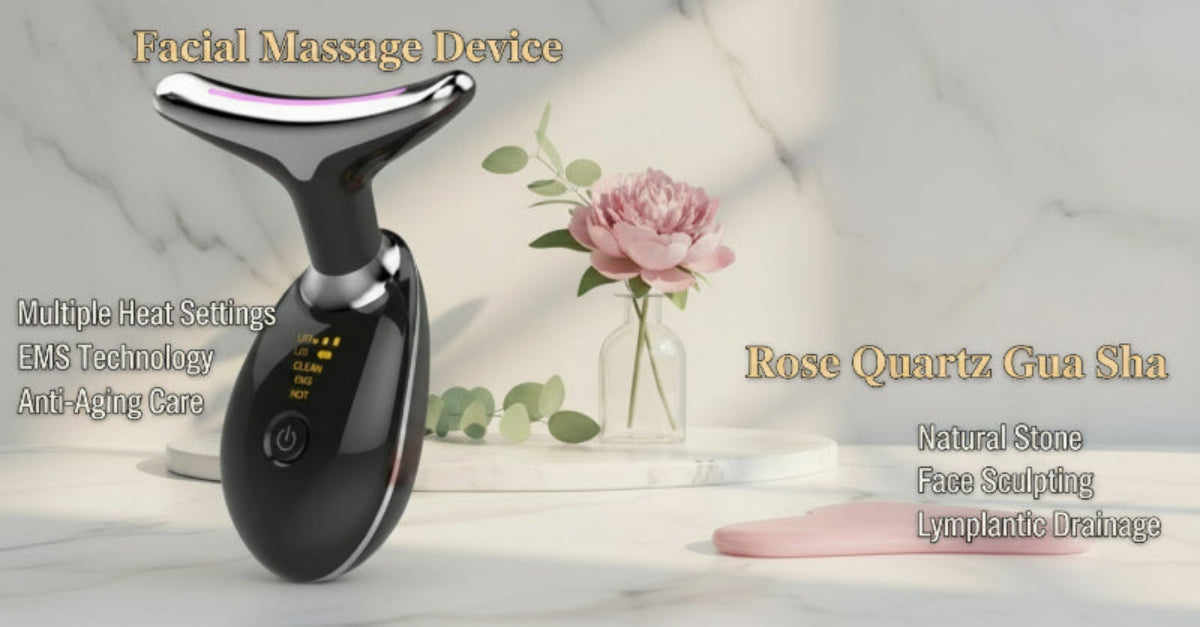 EMS Thermal Neck Lifting And Tighten Massager Electric Microcurrent Wrinkle Remover