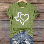 Short Sleeve T-shirt Printed Summer Fashion Tops