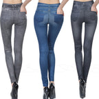 Jeggings en jean taille haute