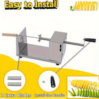 Potato Tower Slicer with Manual Stainless Steel-2