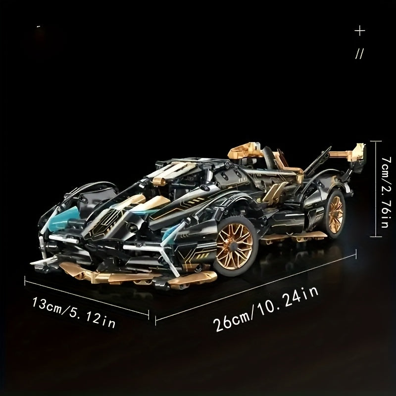Building Block Car with Golden Bull Toy Set-3